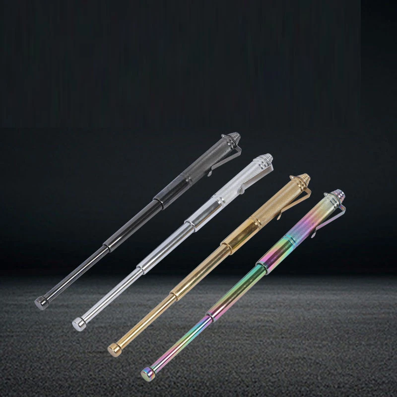 Self Defense EXTENDABLE Silver Finish Walking Steel Stick Baton Self Defense EXTENDABLE Silver Finish Walking Steel Stick Baton